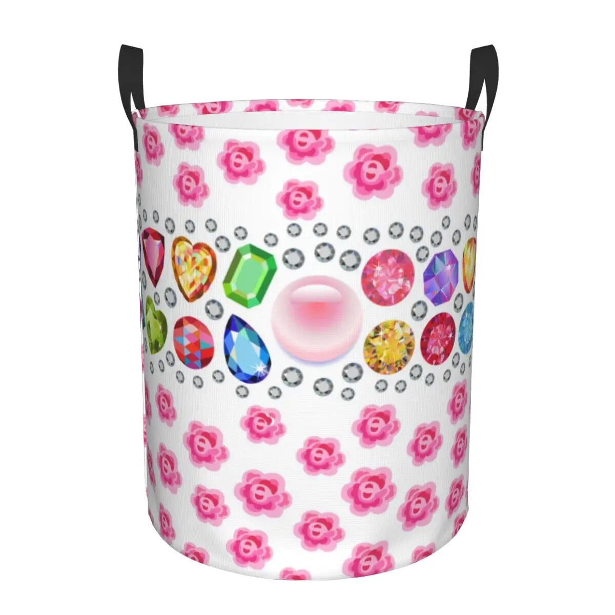 Fashion Glitter Diamonds Laundry Hamper Large Storage Basket Luxury