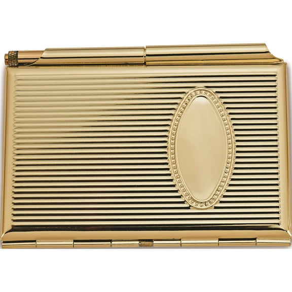 Fashion Gold-Plated Business Card And Note Holder (4.25 X 3.13) Made In China gl3130