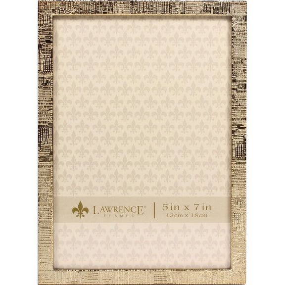 Fashion Gold-Tone 5X7 Linen Photo Frame (5.94 X 7.87) Made In China gm19132
