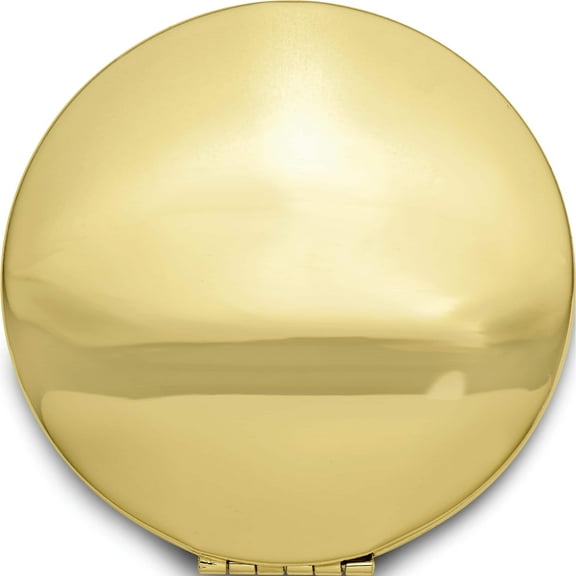 Fashion Gold-Tone Compact Mirror (3.25 X 2.25) Made In China gm2727