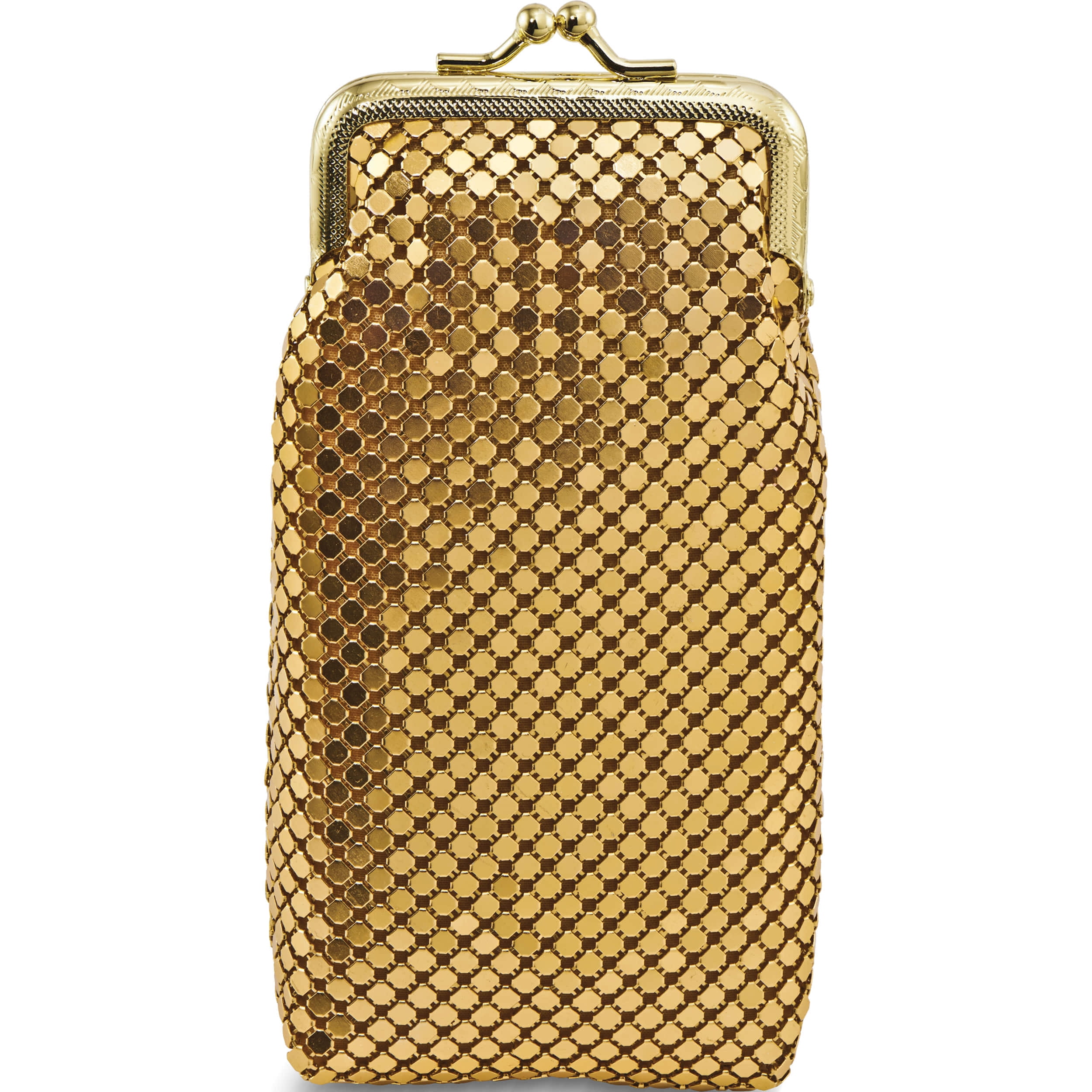 Fashion Gold-Tone Sequin Eyeglass / Cigarette Multi-Purpose Case (3 X 7) Made In China gm4872