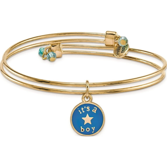 Fashion Gold-Tone Trinky Things It's A Petite Star Bracelet/Card (8 X 0.25) Made In China gm16020
