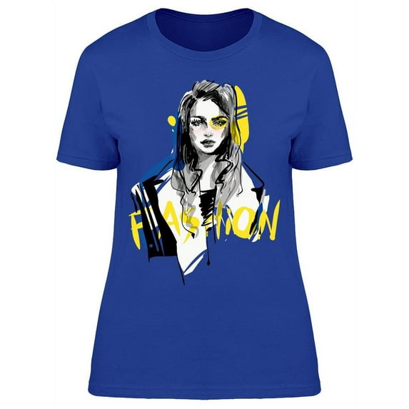 Fashion Gorgeous Woman T-Shirt Women -Image by Shutterstock, Female XX-Large