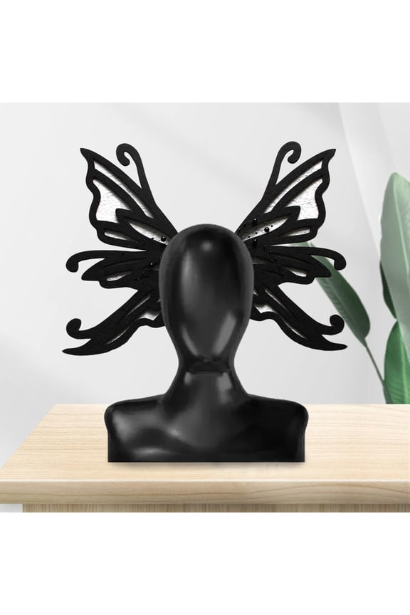 Fashion Gothic Butterfly Hair Clips Headwear Clothing Supplies Alligator Clips Women Hair Pins for Styling Makeup Girls Lady Dance Party