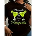 thumbnail image 1 of Fashion Graphic Print Tees,Tops with 'Green Margarita Cups' Graphic, Everyday Top, Short Sleeve Round Neck, Crew Neck Cotton,summer T Shirt,Size(S-5XL), 1 of 5