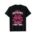 thumbnail image 1 of Fashion Graphic Tee,Tops Has"Female Mechanic"Text With Tool Design,Round Neck Regular Fit T-shirts, Size(S-5XL), 1 of 5