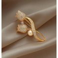 thumbnail image 1 of Fashion Green Rhinestone Bamboo Leaf Brooches For Women Vintage Plant Safety Pins Creative Corsage Badge Jewelry, 1 of 7