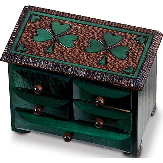 Fashion Green Shamrock 5-Drawer Chest (6.2 X 4) Made In Poland gm5397