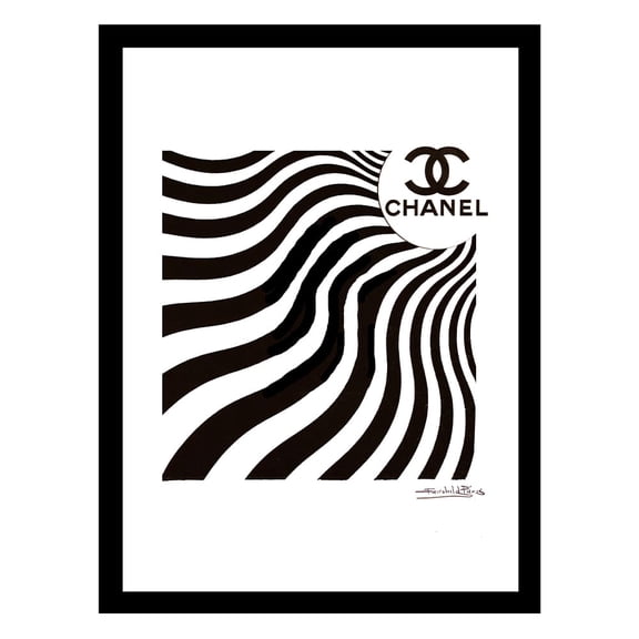 Fashion Groovy Design Framed Print