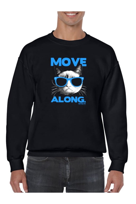 Fashion Grumpy Cat Sweatshirt Men -T-Line Designs, Male Large