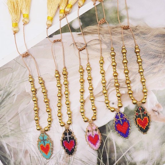 Fashion Hand-woven Heart Bracelet Tassel Simple