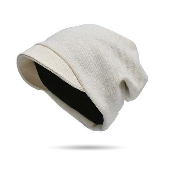 Fashion Hats For Adult Women Winter Versatile Knitted Warm Keeping Hat Short Brim Pullover Cap Cold Cap Big End Round Pile Cap