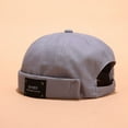 thumbnail image 1 of Fashion Hats Men Women Hat Cap Casual Docker Sailor Mechanic Brimless Solid Color Hat(2pack), 1 of 2