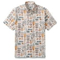 thumbnail image 1 of Fashion Hawaiian Shirt For Men Tiki Beach By House of Haricot Button-down Shirt Short Sleeve 100% Cotton Shirt, 1 of 8
