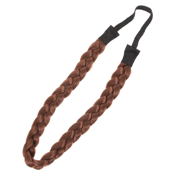 UKCOCO French Hair Band Synthetic Fiber Wide Braids Classic Headband for Women 1Pcs Coffee