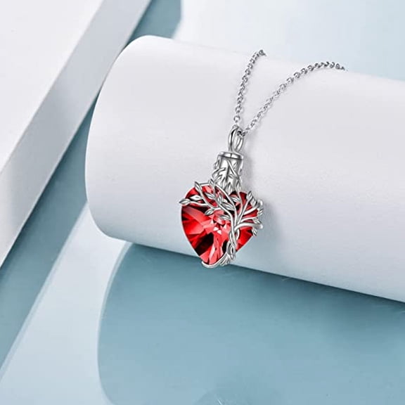 Fashion Heart-shaped Crystal Stainless Steel Necklace