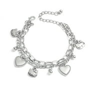 LANLIYUN Fashion Hello Kitty Bracelets Sanrio Silver Plating Lovely Kitty Cat Bracelets for Women Jewelry Party Wedding Accessories Style 1