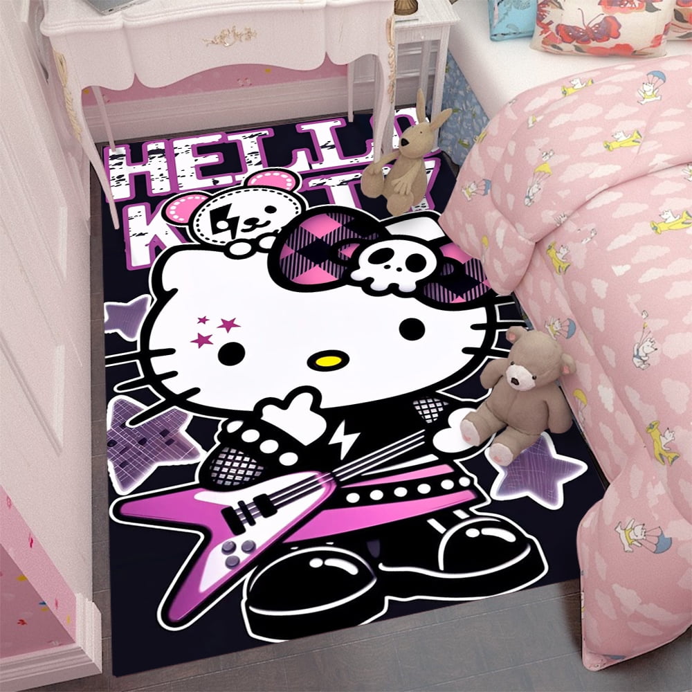 Fashion Hello Kitty Kuromi My Melody Sanrio Carpet Bedside Rug Living Fashion Hello Kitty Kuromi My Melody Sanrio Carpet Bedside Rug Living