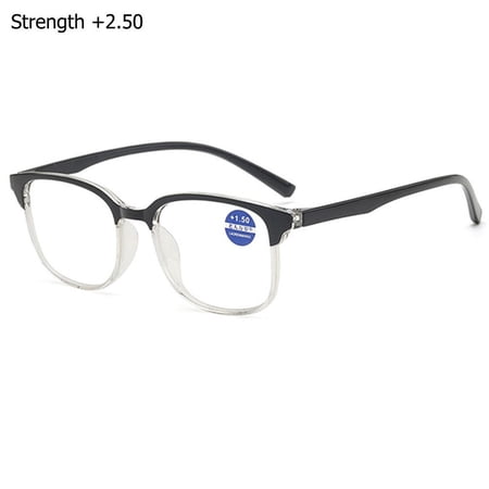 Fashion High Definition Ultralight +1.0~+4.0 Presbyopia Eyeglasses Far Sight Eyewear PC Frame Reading Glasses STRENGTH +2.50