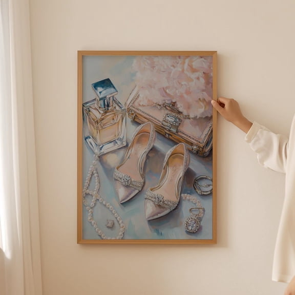 Fashion High Heel Wall Art Vintage Luxury Home Decor Unframed Paper Print