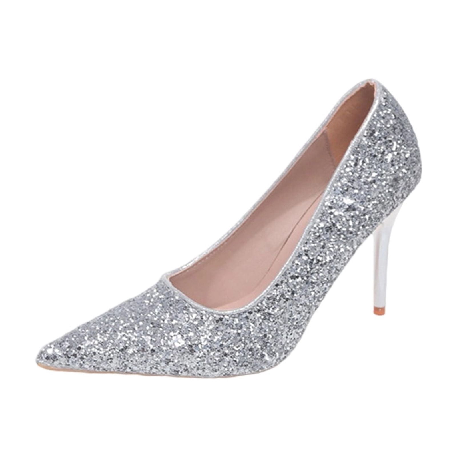 hopeusnice Fashion High Heels Pointed Toe Evening Dress Shoes Summer Fall Elegant Casual Versatile Wedding Footwear for Women, Women's, Size: 36,