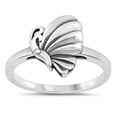 thumbnail image 1 of Fashion High Polish Butterfly Animal Ring .925 Sterling Silver Band Jewelry Female Male Size 9, 1 of 4