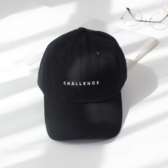 Fashion Hip Hop Girls Men Boys Outdoor Baseball Cap Women Visors Cap CHALLENGE Hat BLACK