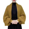 thumbnail image 1 of Fashion Hollow Out Knitted Shawl Coat, Women's Knitted Slouchy Wrap Cardigan Shawl Coat, Oversized Cardigans for Women, 1 of 12