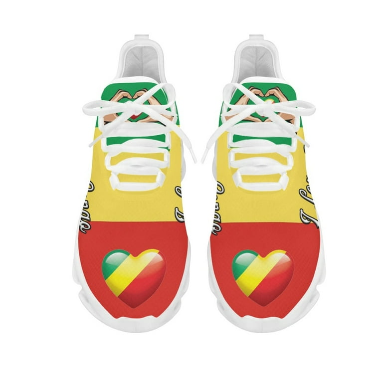 Fashion I Love Congo Women's Sneakers Mesh Shock Absorbing Running