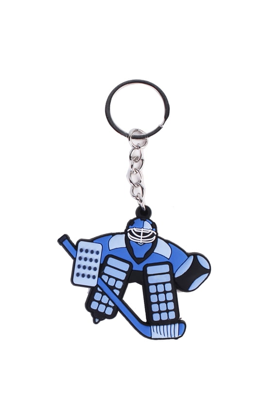 Fashion Ice Hockey Keyring Bag Charm Cartoon Winter Sports Pendant Keychains Car Keys Holder Handbag Decorations