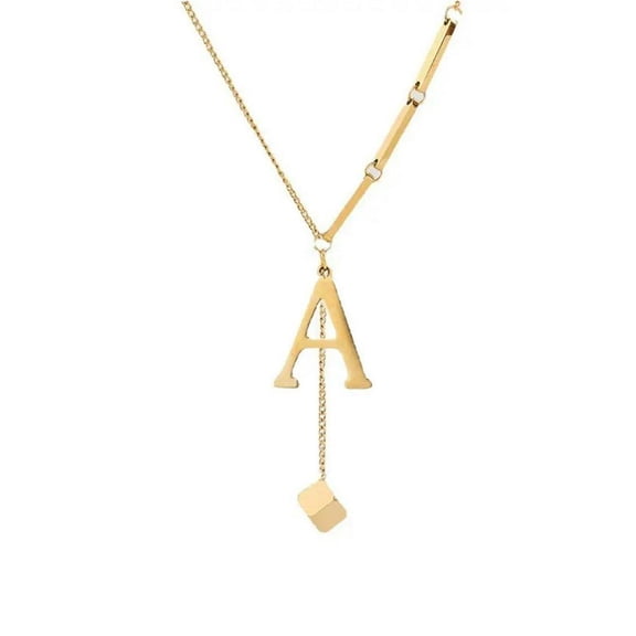Fashion Initial Letter Necklace For Women 26 Letter Drop Necklace Not Fade New K2Y1