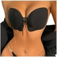 thumbnail image 1 of Fashion Invisible Bra Tape Silicone Chest Sticker Lift Seamless Bra Waterproof On Clearance Black M(M), 1 of 9