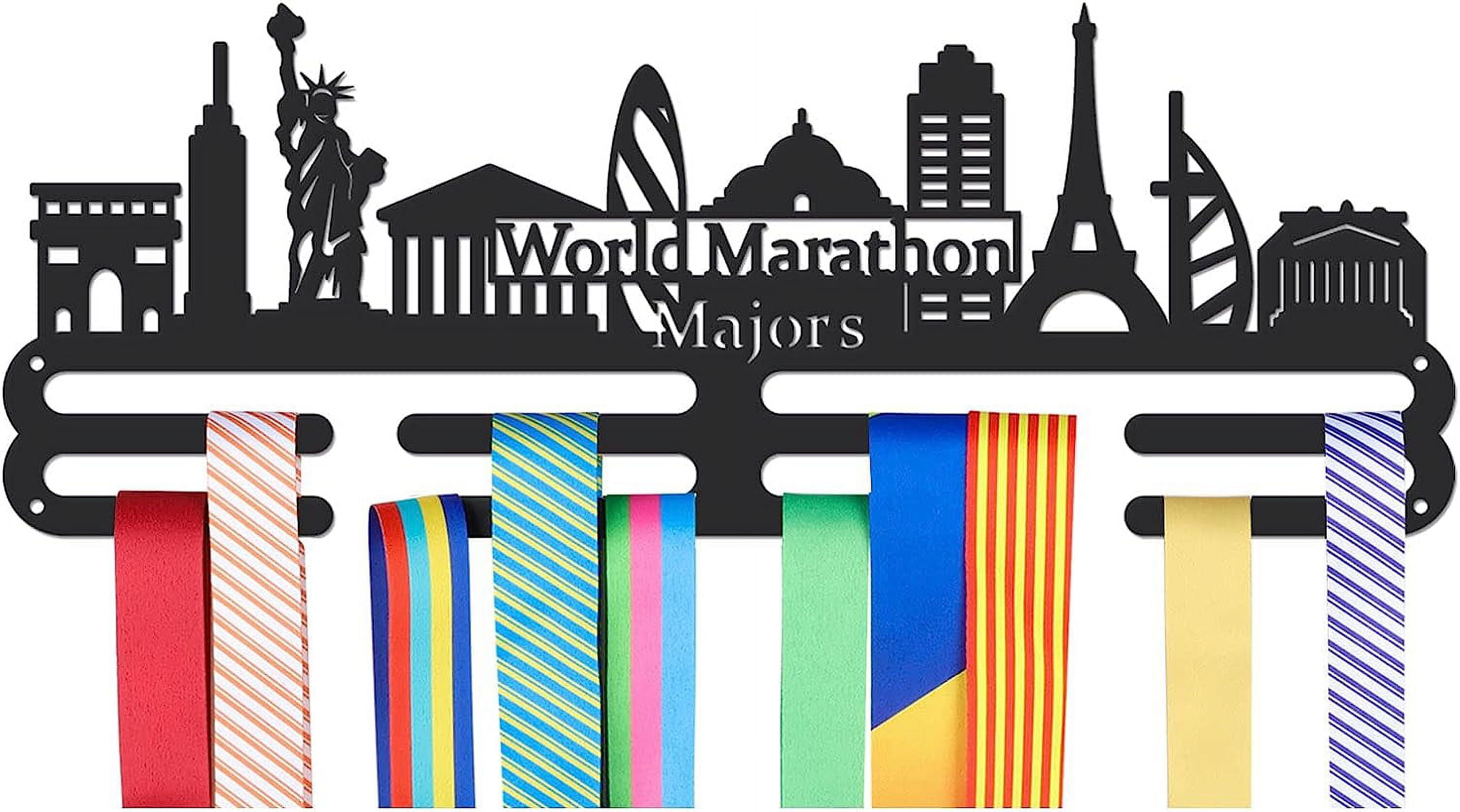 Fashion Iron Medal Hanger Holder Display Wall Rack 2 Line with Screws ...