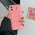 thumbnail image 1 of Fashion Down Jacket Case for iPhone 11, Soft Liquid Silicone TPU Phone Cover Shockproof Anti-Scratch Slim Flexible Lightweight Protective Puffer Case for iPhone 11 6.1-inch, Pink, 1 of 9