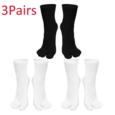 Fashion Japanese Style Tabi Toe Socks for Men Women Summer Fiber Two Finger Socks Kimono Flip Flop Sandal Split Tabi Toe Sock Mixed-05 3pairs