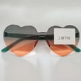 thumbnail image 1 of Fashion Jelly Gradient Heart-shaped Lenses Sunglasses Outdoor Sun Protection Glasses Colorful Sun Glasses Goggles, 1 of 9