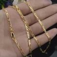 thumbnail image 1 of Fashion Jewelry 18K Yellow Gold Filled 2mm Chain Necklace Wedding Jewerly 16-30", 1 of 7