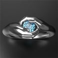 thumbnail image 1 of Fashion Jewelry Hand 925 Silver Rings Cubic Zircon for Women/Men Sz 6-10, 1 of 8