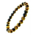 thumbnail image 1 of Fashion Jewelry Men Women 8mm Tiger Eye Gemstone Bracelet - Great for Good Luck and Protection - 91151a- 8", 1 of 2
