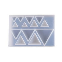Fashion Jewelry Resin Casting Molds Earrings Pendant Silicone Mold for Triangle Round Epoxy Mold DIY Easy Release No Res
