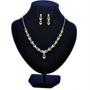 Fashion Jewelry Set Rose Gold Plating Necklace Earrings Set