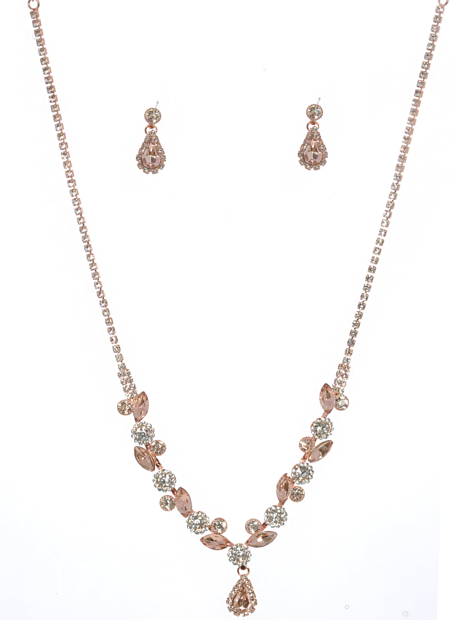 Rose gold fashion shop jewelry set