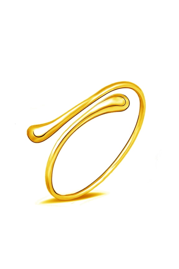 Fashion Jewelry Silver Womens Charm Bangle Bracelet Adjustable Heart Shape Cute Beaded Stackable Casual Elegant Design, 60 cmx2 cm, Gold