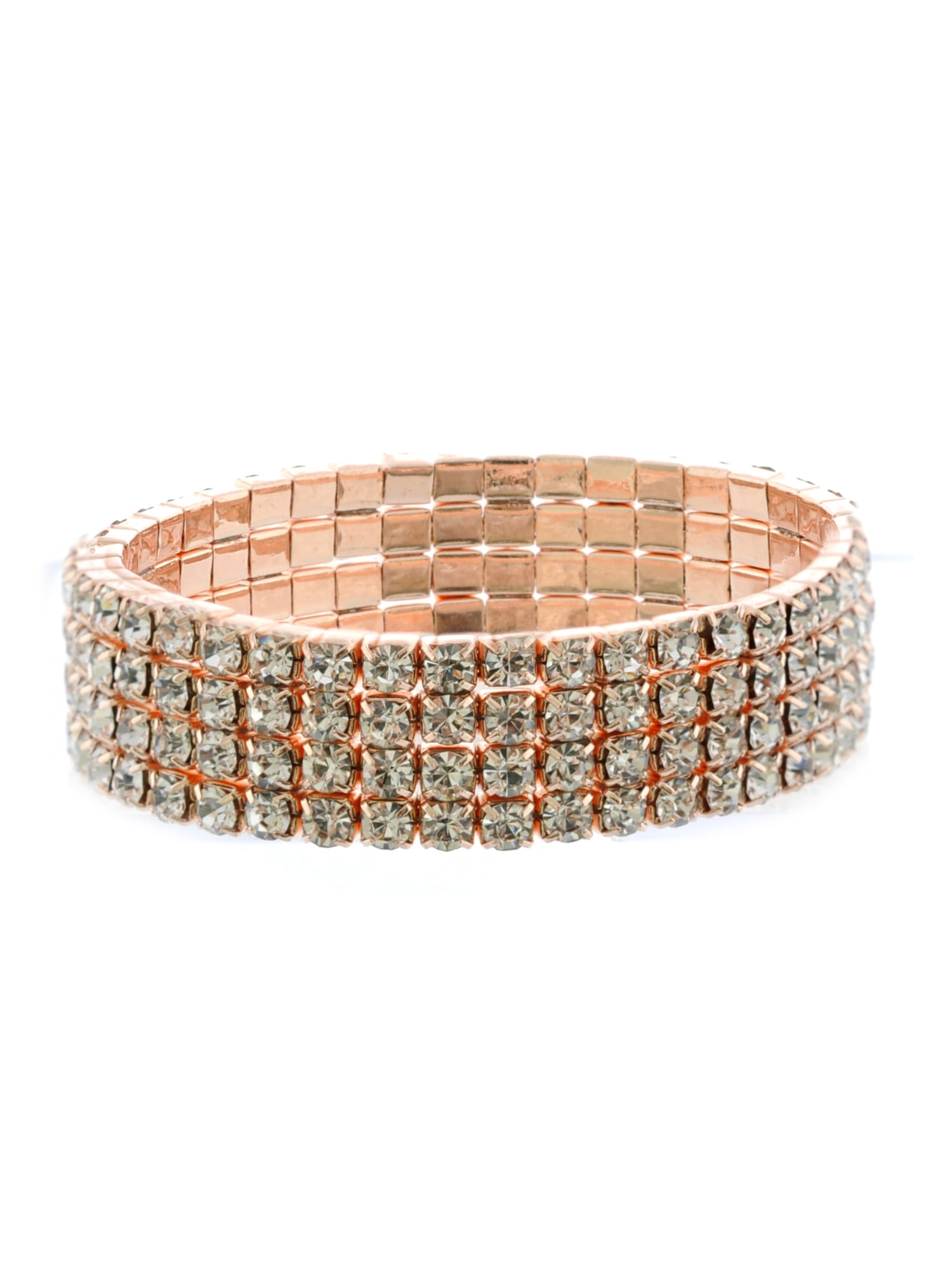 Fashion Jewelry Stretch Bracelet Rose Gold Plating