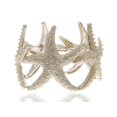 thumbnail image 1 of Fashion Jewelry Womens Shiny Textured Starfish Stretch Bangle Cuff Statement Bracelet, 1 of 3