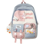 Fashion Kawaii Backpack Teens Schoolbag With Accessories