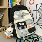 Fashion Kawaii Backpack Teens Schoolbag With Pendant