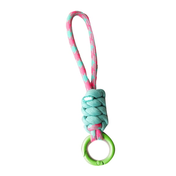 Fashion Keyring Trendy Lanyard Keychain Wrist Lanyard Braided Lanyard Polyester Fabric Accessories for Girl