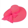 thumbnail image 1 of Fashion Ladies' Hats Solid Color Woven Wide Brimmed Sun Hat Clothing accessories Summer Elegants Vacation Style Cap big brim Cap, 1 of 3