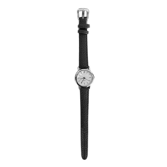 Fashion Ladies Quartz Watch – Alloy Case, Leather Strap, AG4 Button Battery – Elegant & Practical Timepiece